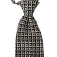 Dolce & Gabbana Black White Geometric 100% Silk Adjustable Accessory Tie