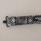 Dolce & Gabbana Black white 100% Silk Adjustable Neck Papillon Tie