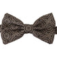 Dolce & Gabbana Black white 100% Silk Adjustable Neck Papillon Tie