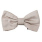 Dolce & Gabbana Gray 100% Silk Adjustable Neck Papillon Tie