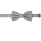 Dolce & Gabbana Gray 100% Silk Adjustable Neck Papillon Tie