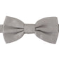 Dolce & Gabbana Gray 100% Silk Adjustable Neck Papillon Tie