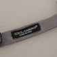 Dolce & Gabbana Gray 100% Silk Adjustable Neck Papillon Tie