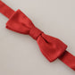 Dolce & Gabbana Red 100% Silk Adjustable Neck Papillon Tie