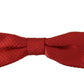 Dolce & Gabbana Red 100% Silk Adjustable Neck Papillon Tie