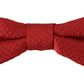 Dolce & Gabbana Red 100% Silk Adjustable Neck Papillon Tie