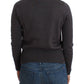 John Galliano Purple Wool Sequined Cardigan Knit Sweater