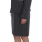 BENCIVENGA Gray Stretch Suit Sheath Dress & Blazer Set