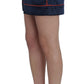 Dolce & Gabbana Blue Silk Stretch Sleepwear Shorts