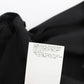 Exte Black Neck Wrap Top Blouse