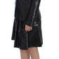 Exte Black Blue Two Piece Suit Skirt & Blazer