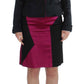 Exte Black Pink Two Piece Suit Skirt & Blazer