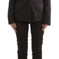 Exte Brown Stretch Two Button Suit