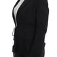 Exte Black Stretch Single Breasted Blazer Jacket