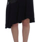 Exte Black Blue Two Piece Suit Skirt & Blazer