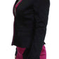 Exte Black Pink Stretch Blazer Jacket