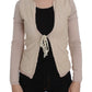 PINK MEMORIES Pink Floral Lace Wrap Sweater