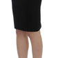 PLEIN SUD Black Straight Pencil Skirt