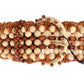 Dolce & Gabbana Brown Raffia Wood Beaded Wide Waist Belt