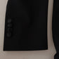 Dolce & Gabbana Black Double Breasted Coat Blazer Jacket