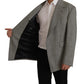 Dolce & Gabbana Gray Checkered Single Breasted Jacket Blazer