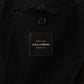 Dolce & Gabbana Black Single Breasted Coat Men Blazer