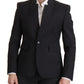 Dolce & Gabbana Black Wool Single Breasted Coat Men Blazer