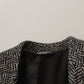 Dolce & Gabbana Gray Cotton Single Breasted Fantasy Blazer