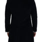 Dolce & Gabbana Black Cotton Cardigan Long Coat Men Jacket
