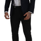 Dolce & Gabbana Blue Wool Single Breasted Coat Blazer