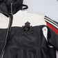 Dolce & Gabbana Black Leather Hooded Blouson Coat Jacket