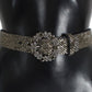 Dolce & Gabbana Crystal Buckle Sequined Waist Belt