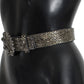 Dolce & Gabbana Crystal Buckle Sequined Waist Belt