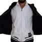 Dolce & Gabbana Black Polyester Hooded Full Zip Jacket