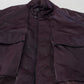 Dolce & Gabbana Purple Nylon Collared Biker Coat Jacket