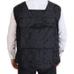 Dolce & Gabbana Black Nylon Full Zip Sleeveless Jacket