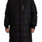 Dolce & Gabbana Black Nylon Hooded Parka Coat Winter Jacket