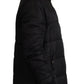 Dolce & Gabbana Black Nylon Hooded Parka Coat Winter Jacket