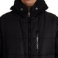 Dolce & Gabbana Black Nylon Hooded Parka Coat Winter Jacket