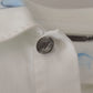 Dolce & Gabbana White Cotton Logo Embroidery Denim Jacket