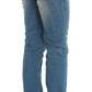 John Galliano Blue Wash Cotton Blend Slim Fit Jeans