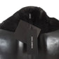 Dolce & Gabbana Black Mink Fur Shoulder Collar Scarf