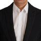 Dolce & Gabbana Black Polyester Formal 2 Piece MARTINI Suit