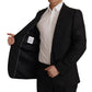 Dolce & Gabbana Black Polyester Formal 2 Piece MARTINI Suit