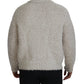 Dolce & Gabbana Cream Wool Knit Turtleneck Pullover Sweater