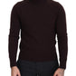 Dolce & Gabbana Brown Wool Turtle Neck Pullover Sweater