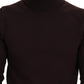 Dolce & Gabbana Brown Wool Turtle Neck Pullover Sweater