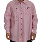 Dolce & Gabbana Pink Casual Button Down Long Sleeves Shirt