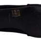Dolce & Gabbana Black Velvet Crystals Loafers Flats Shoes