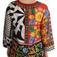Dolce & Gabbana Multicolor Printed Baroque Loose Long Sleeve